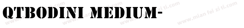 QTBodini Medium字体转换